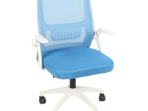 Scaun de birou ergonomic, Mesh, alb albastru