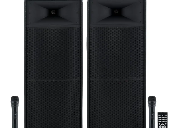 Set Boxe Active Profesionale , , Putere 2000 W , 5 Band Graphic Equalizer, Microfoane Wireless, Conectivitate Bluetooth