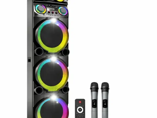 Boxă Portabilă Bluetooth 3 × 12inch , 2 microphone wireless