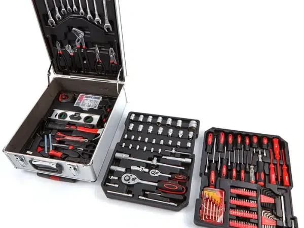 Trusa scule 499 de piese tubulare si inelare clasice cu Troler portabila