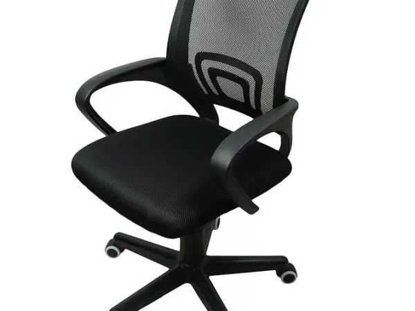 Scaun de birou ergonomic, model Criro, Mesh, Negru, reglabil pe înălțime