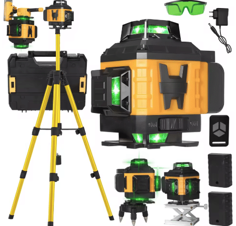 Nivela Laser 3D 16 Linii Verzi Ultra-Precise pentru Profesioniști