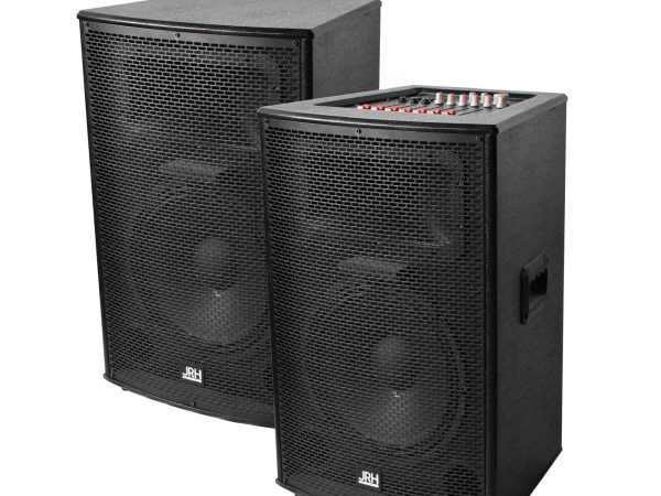 set boxe active 2015 800w putere 2 microfon wireless si telecomanda