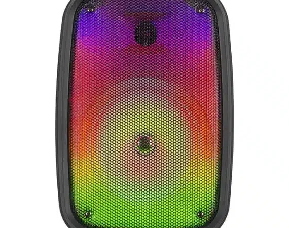 Boxă Portabilă F608 Bluetooth, Radio FM, USB, AUX, MicroSD, Joc de Lumini LED