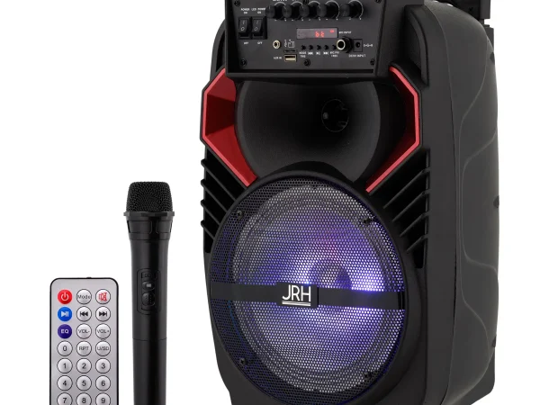 Boxa tip troler A82, 300 W, USB, Microfon wireless Telecomanda