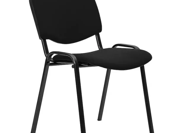 set 5 Scaune vizitator, cadru oțel, tapițerie textilă, 200 kg