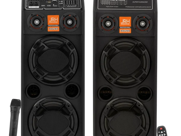 Set boxe active 2321A Microphone wireless 600w.