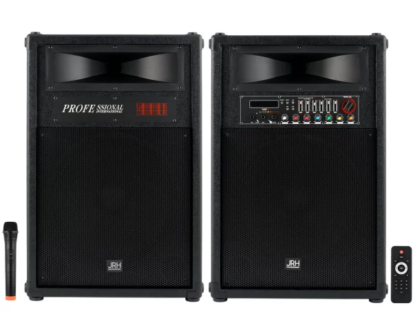 Set boxe 2035 profesional ,13 equlizator. microphone si telecomanda