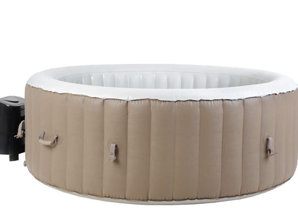 Spa gonflabil mobil NEW Spa pentru 4 persoane, maro și alb