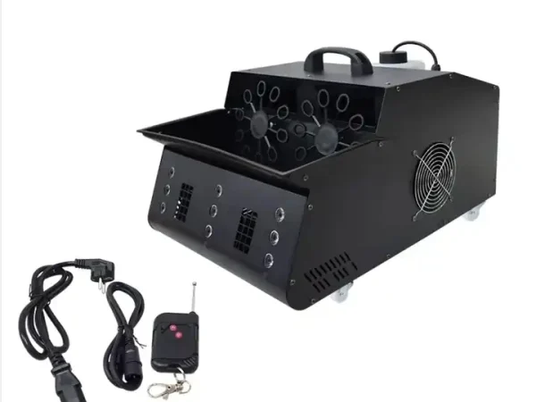 masina de fum si balone 3000w 18 leduri si telecomanda