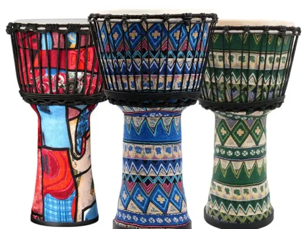 Tarabana, 8 inch cu exterior textil multicolor