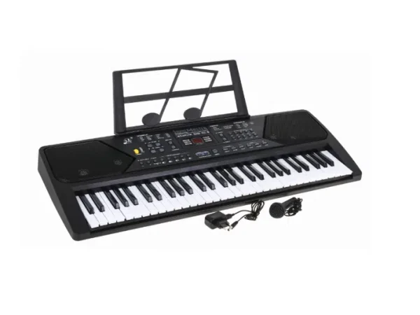 Orga Electronica Cu 61 De Clape , 10 De Ritmuri , 10 De Tonuri , 10 Melodii Demo , Argintiu