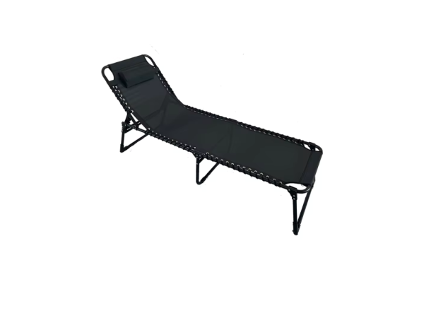 2xsezlongi pliabil cu spatar reglabil si perna, 190x56x83cm