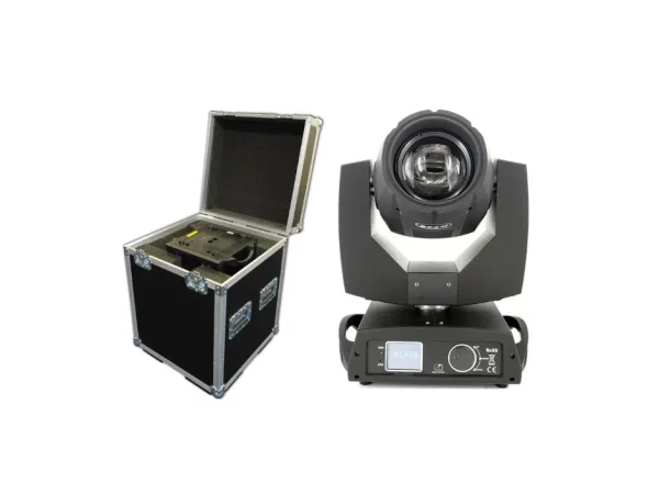 Moving Head 230W Beam 7R si Wash 36×18 Lumini DJ Schela si husa transport metal