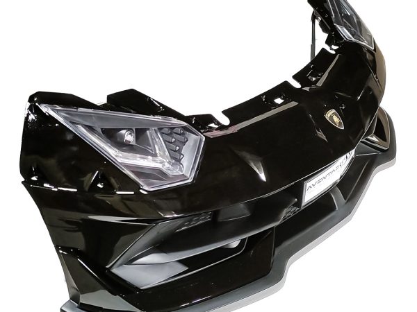 Bară față cu faruri - Lamborghini Aventador cu doua locuri vopsit in negru