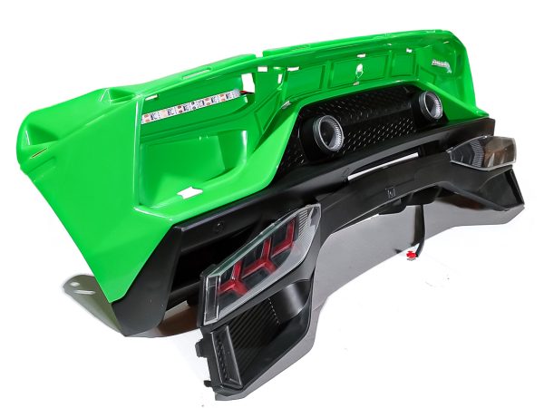 Bară de protecție spate inclusiv faruri spate - Lamborghini Aventador, cu două locuri, vopsit în verde