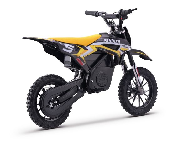 Motocross electric pentru copii Panther galben - 550W