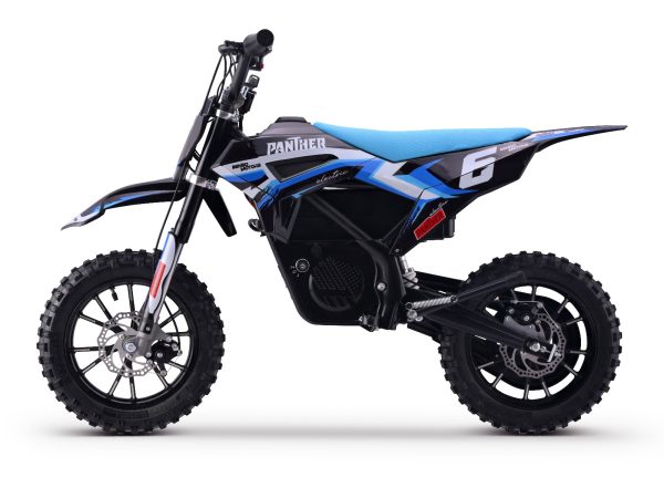 Motocross electric pentru copii Panther albastru - 550W