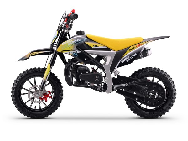 Motocicletă pe benzină pentru copii CROSS SX Galben - 50cmc