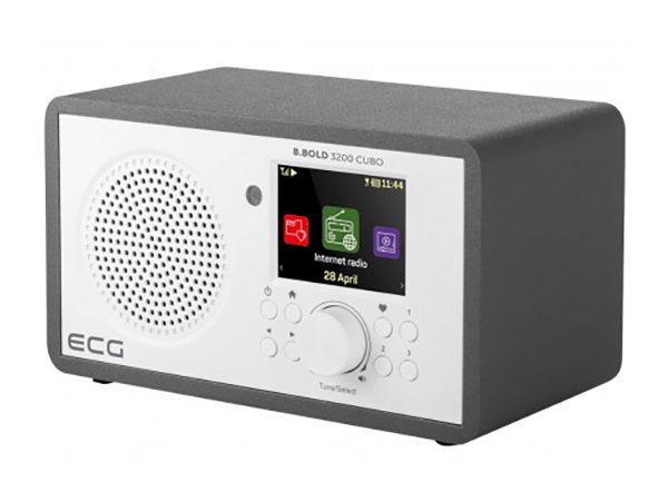 Internet radio B.BOLD 3200 Cubo, FM, Bluetooth, Li-Ion 3,7V/2000 mAh, 3W RSM, telecomanda, carcasa din lemn
