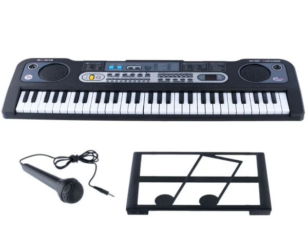 Orga electronica cu Microfon cu 61 Taste MQ-6119 , negru