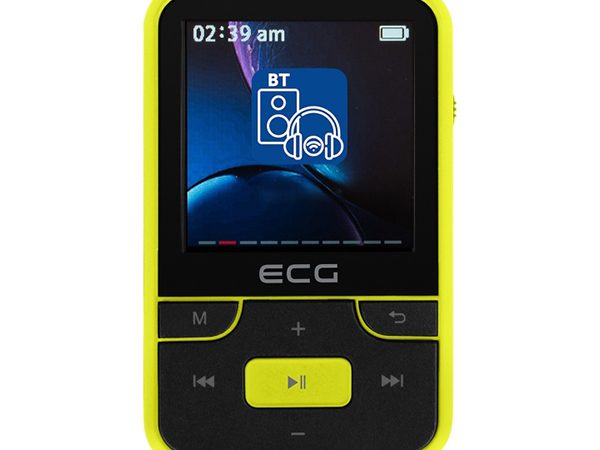 Player Mp3/Mp4, Bluetooth, FM, LCD color 1.54 inch, 32 GB, suport microSD, microfon, galben