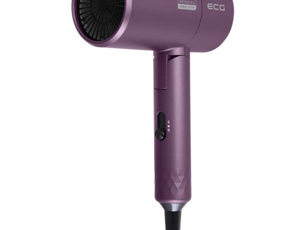 Uscator de par cu ionizare Modifica Chiara, 1600 W, 2 niveluri de temperatura, concentrator, violet