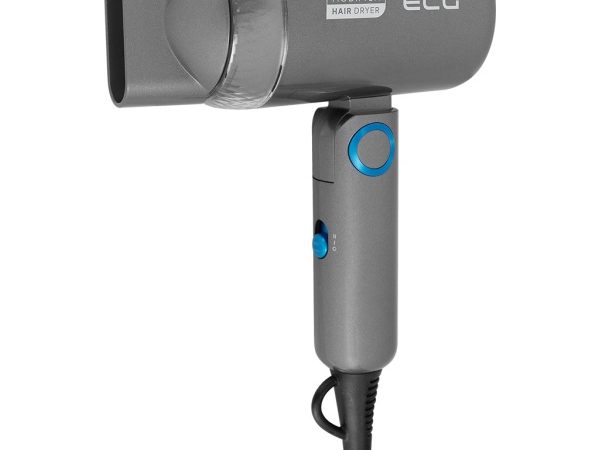 Uscator de par pentru voiaj Grigio Piccolo, 1200 W, 2 viteze, 2 niveluri de temperatura, maner pliabil, gri