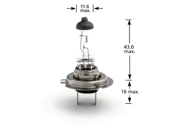 Bec halogen H7 55W, +30% intensitate - CARGUARD