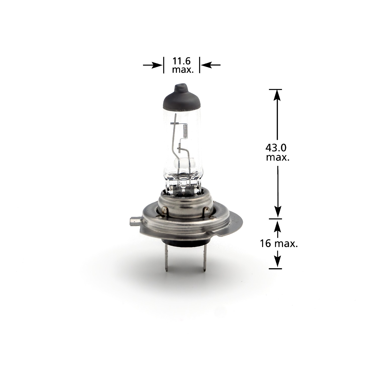 Bec halogen H7 55W, +30% intensitate - CARGUARD