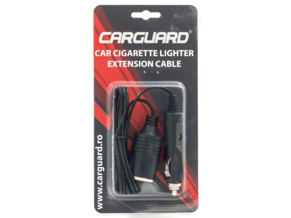 Cablu prelungitor brichetă auto Carguard – 1 m – cu siguranță fuzibilă 10A