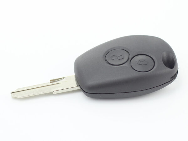 Dacia / Renault - Carcasa cheie cu 2 butoane și suport inox pentru baterie