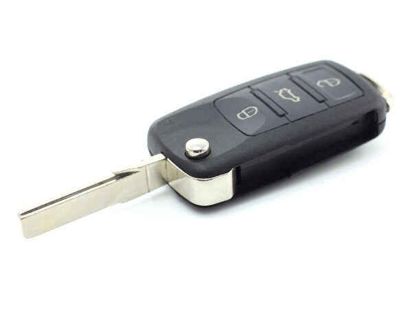 Audi A8 - Carcasă cheie tip briceag cu 3 butoane, fără buton de panică - CARGUARD