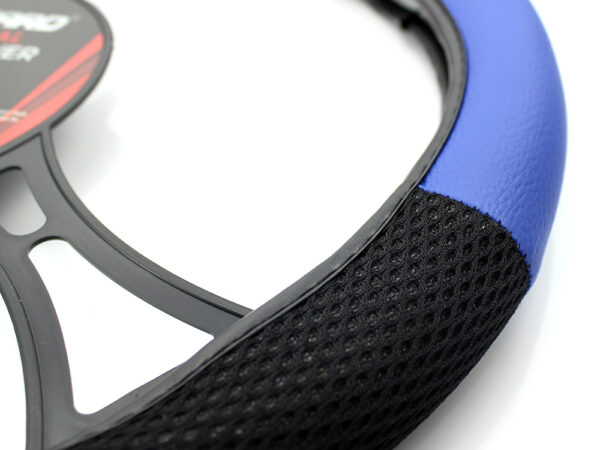 Husa volan auto - negru / albastru - CARGUARD