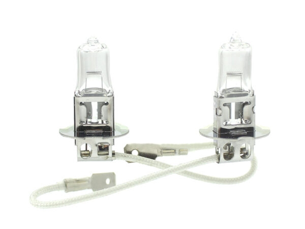 Set de 2 becuri Halogen H3, 55W +50% Intensitate - LONG LIFE - CARGUARD