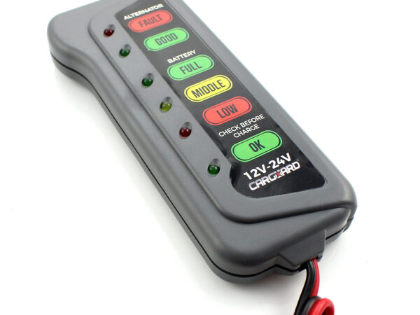 Tester pentru baterie și alternator / 12V – 24V / cu indicatori LED - CARGUARD