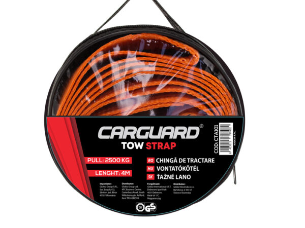 Chingă de tractare Carguard- 4m - 2,5 Tone