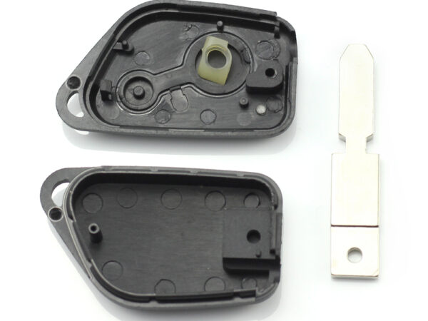 Citroen / Peugeot - Carcasa cheie cu 2 butoane, lama 4 "piste"