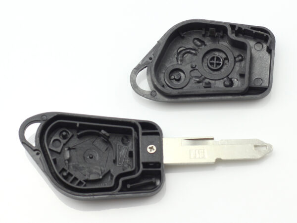 Citroen / Peugeot - Carcasa cheie cu 2 butoane si suport de baterie