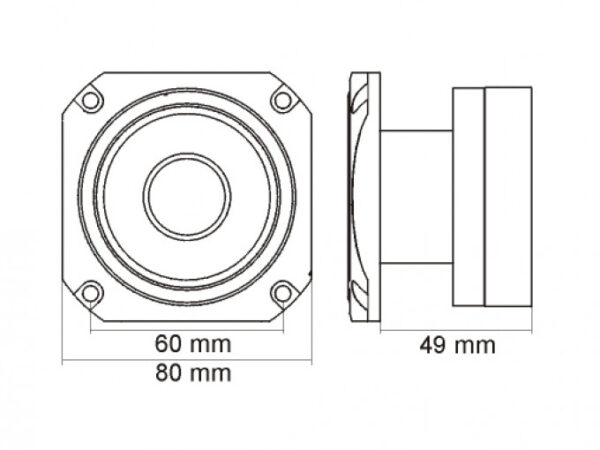 DOME 100/200 W, 8 Ohmi