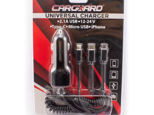 Încărcător universal cu încărcare rapidă Type-C - Micro-USB, iPhone - CARGUARD