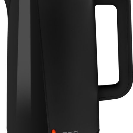 Fierbator electric RK 1702 Safe to Touch Black, 1.7 litri, 2200 W, interior din otel inoxidabil, pereti dubli, negru