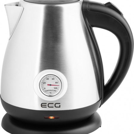 Fierbator electric RK 1705 Metallico, 1.7 litri, 2200 W, otel inoxidabil, indicator temperatura