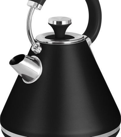 Fierbator electric RK 1708 Tradizione Nero, 2200 W, 1.7 litri, conector Strix, negru mat