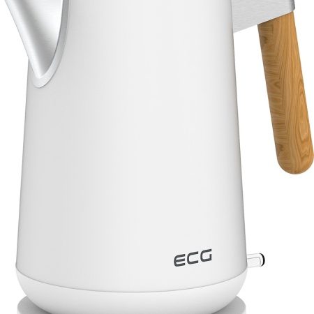 Fierbator electric RK 1768 Strix Timber White, 1.7 litri, 2200 W, pereti dubli, otel inoxidabil si elemente din lemn, alb