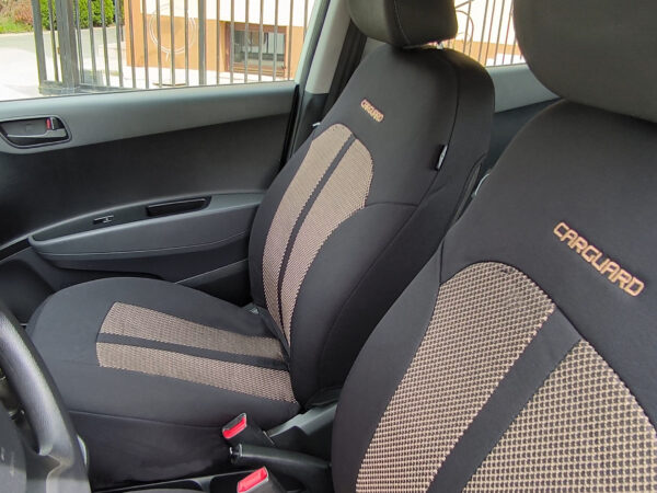 Huse universale premium pentru scaune auto bej+negru - CARGUARD