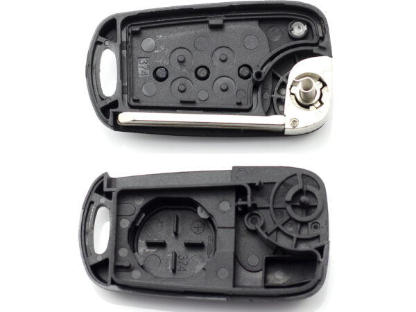 Hyundai - Carcasa cheie tip briceag, 3 butoane, lama pe stanga