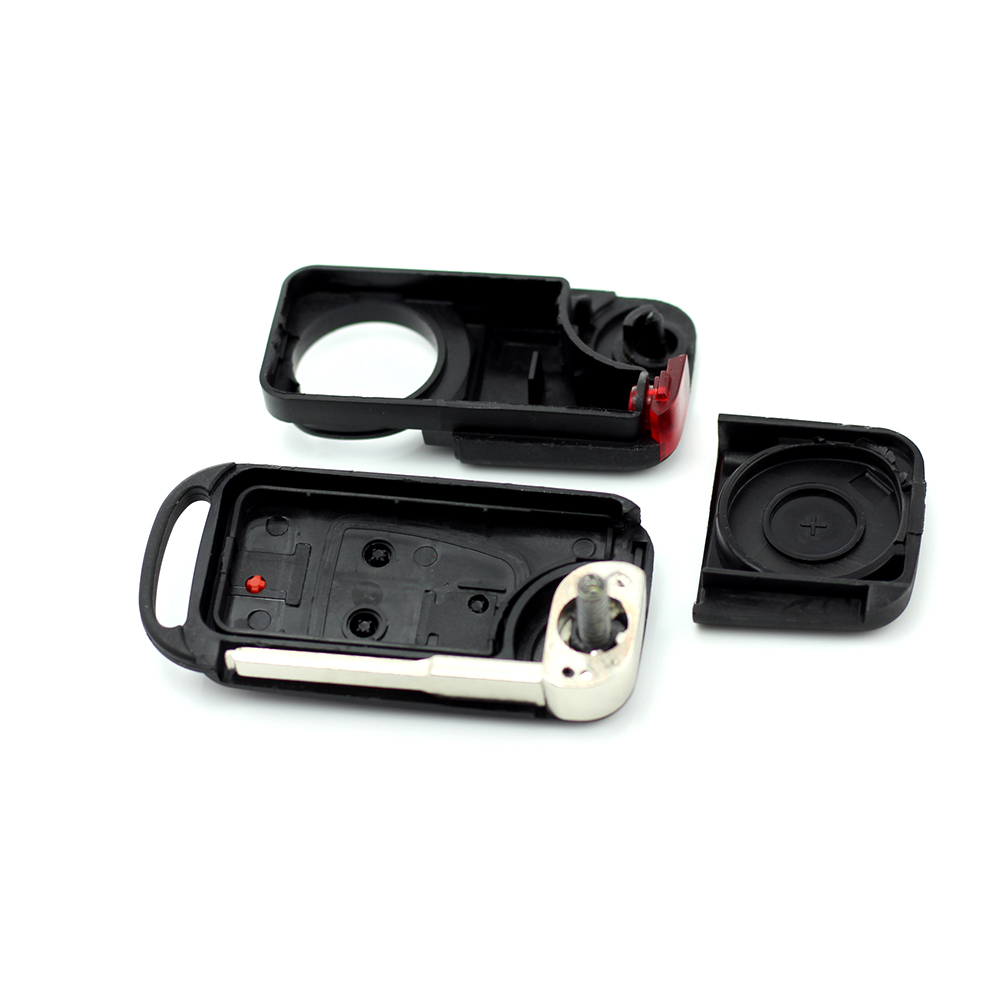 Mercedes Benz - Carcasa tip cheie briceag cu 3 butoane, buton panica, lama 2 "piste" - imagine 4