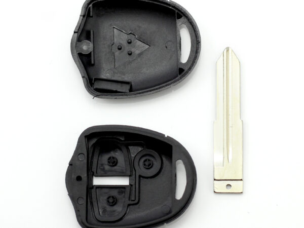 Mitsubishi - Carcasa cheie 2 butoane, lama pe stanga