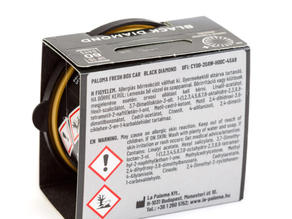 Odorizant auto Paloma Fresh Box Black Diamond 25g